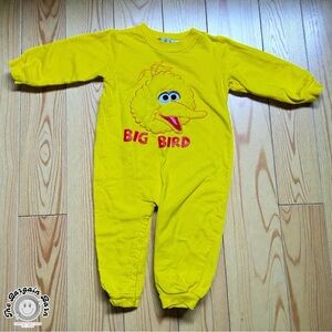 *RARE* Vintage 90s Sesame Street Big Bird Toddler Romper 3T – Raised 3D Applique